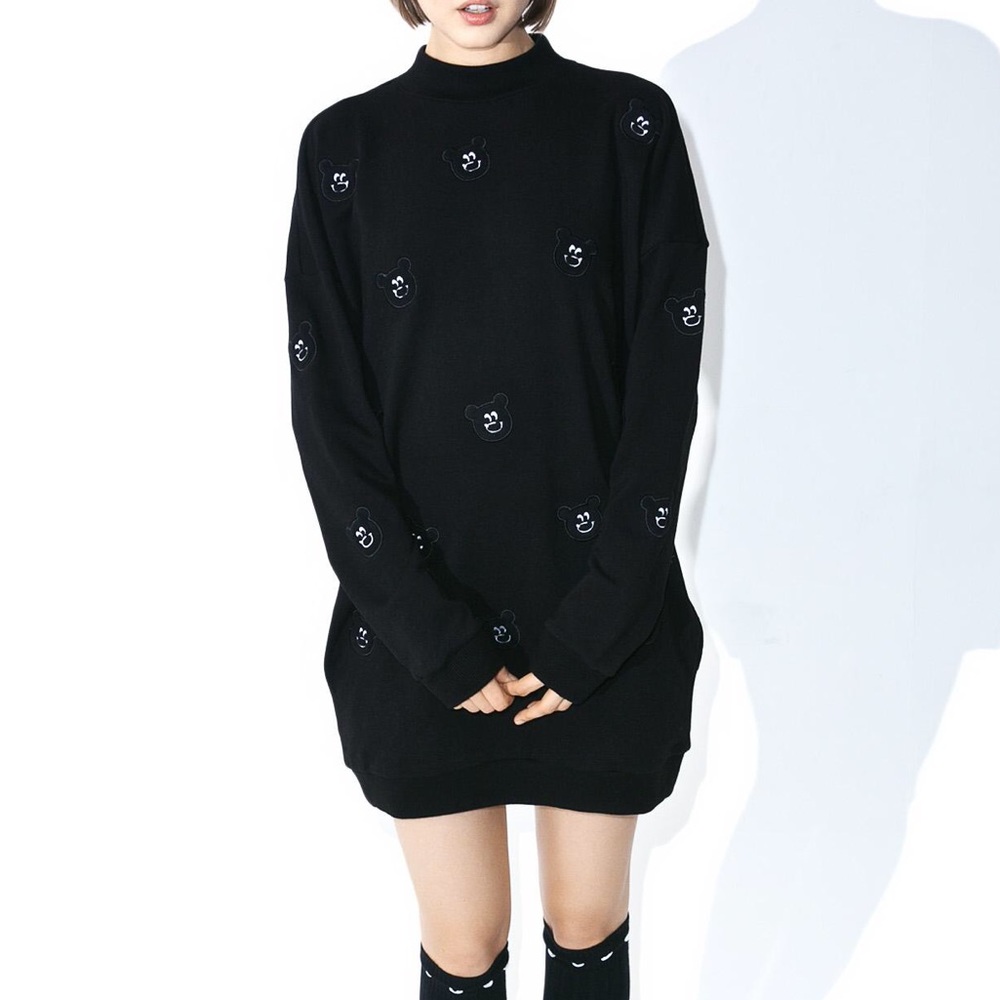 Lazy Oaf Black Long Sleeve Dress
